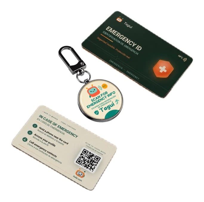 Paquete Tagui: tarjeta Card ID y llavero