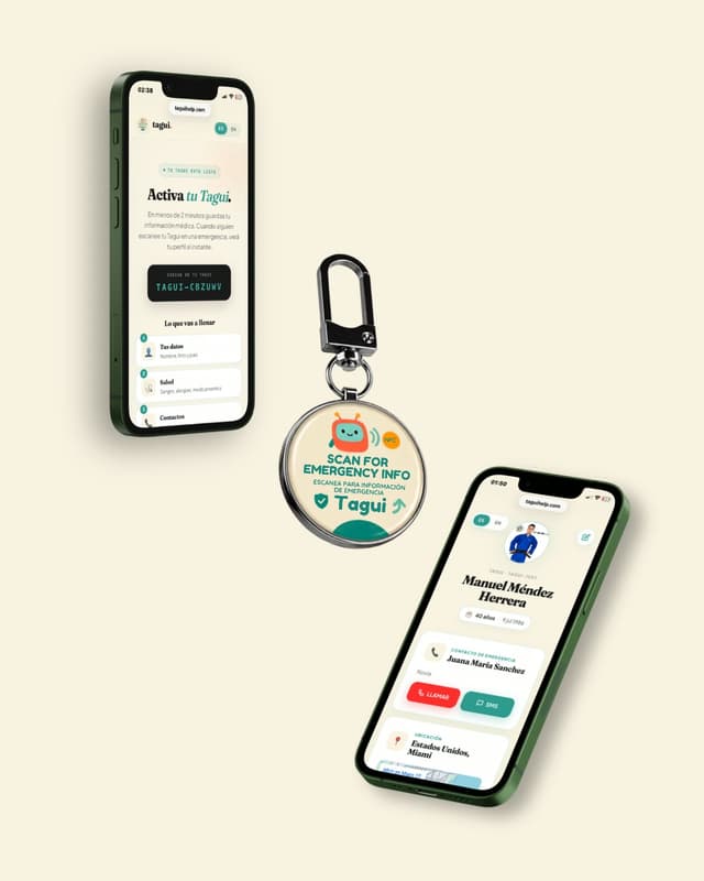 Tagui: activación y perfil activo en el teléfono